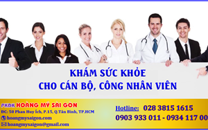 KHÁM SỨC KHỎE CHO CÁN BỘ  , CÔNG NHÂN VIÊN